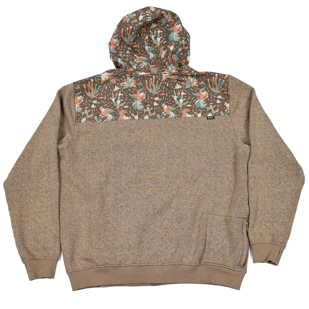 Howler Bros Hoodie Men's XL Shaman Full Zip Jacket Cactus Bird Aztec Southwest